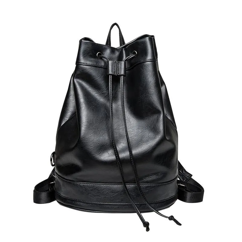 Korean Leather Backpacks for Men