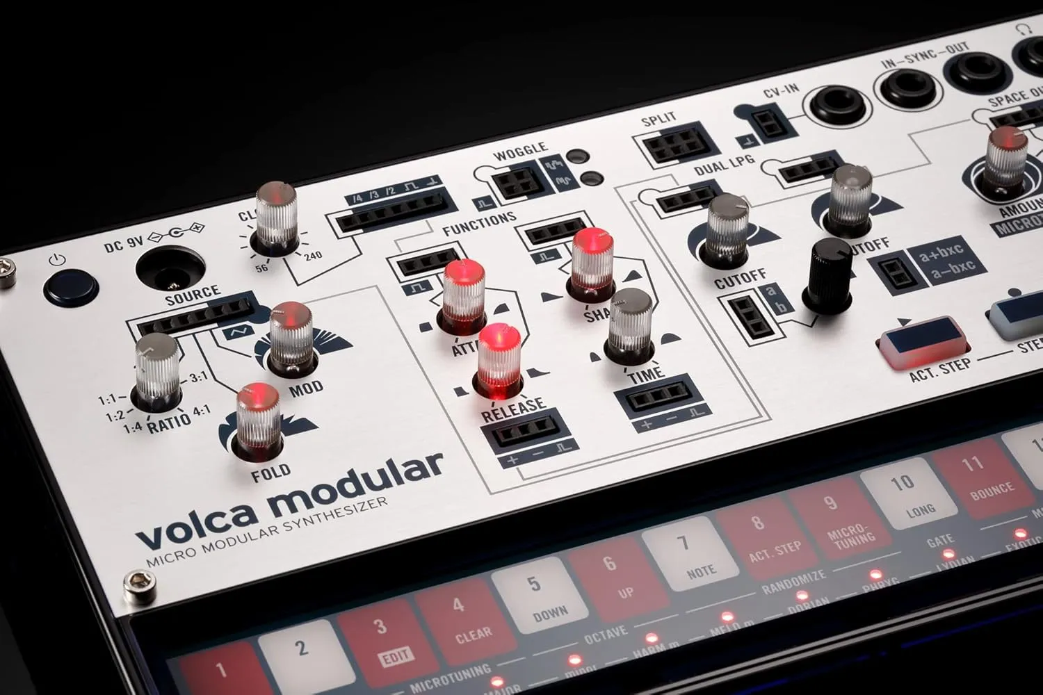 Korg Volca Modular Micro Synthesizer Semi Modular w/ Eight Modules and 16-step Sequencer