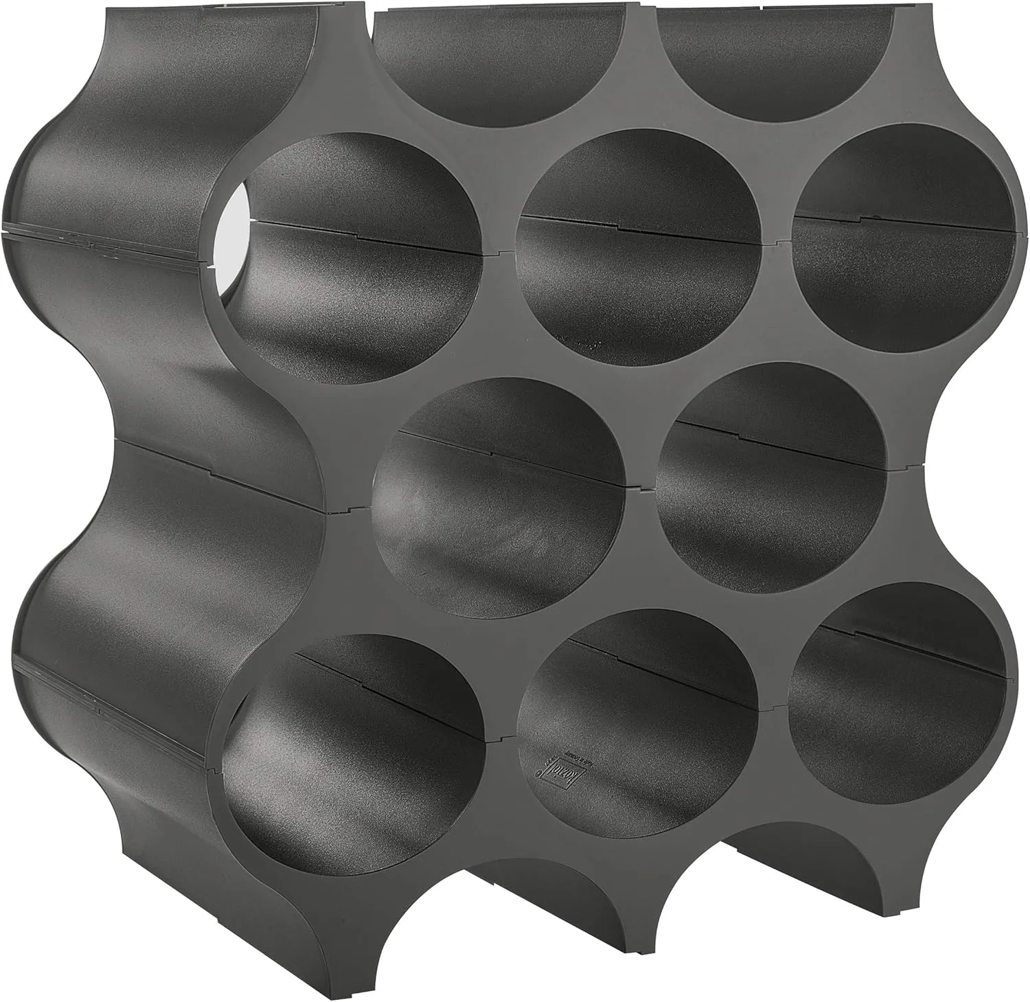 Koziol Bottle Rack Set-UP, deep Grey