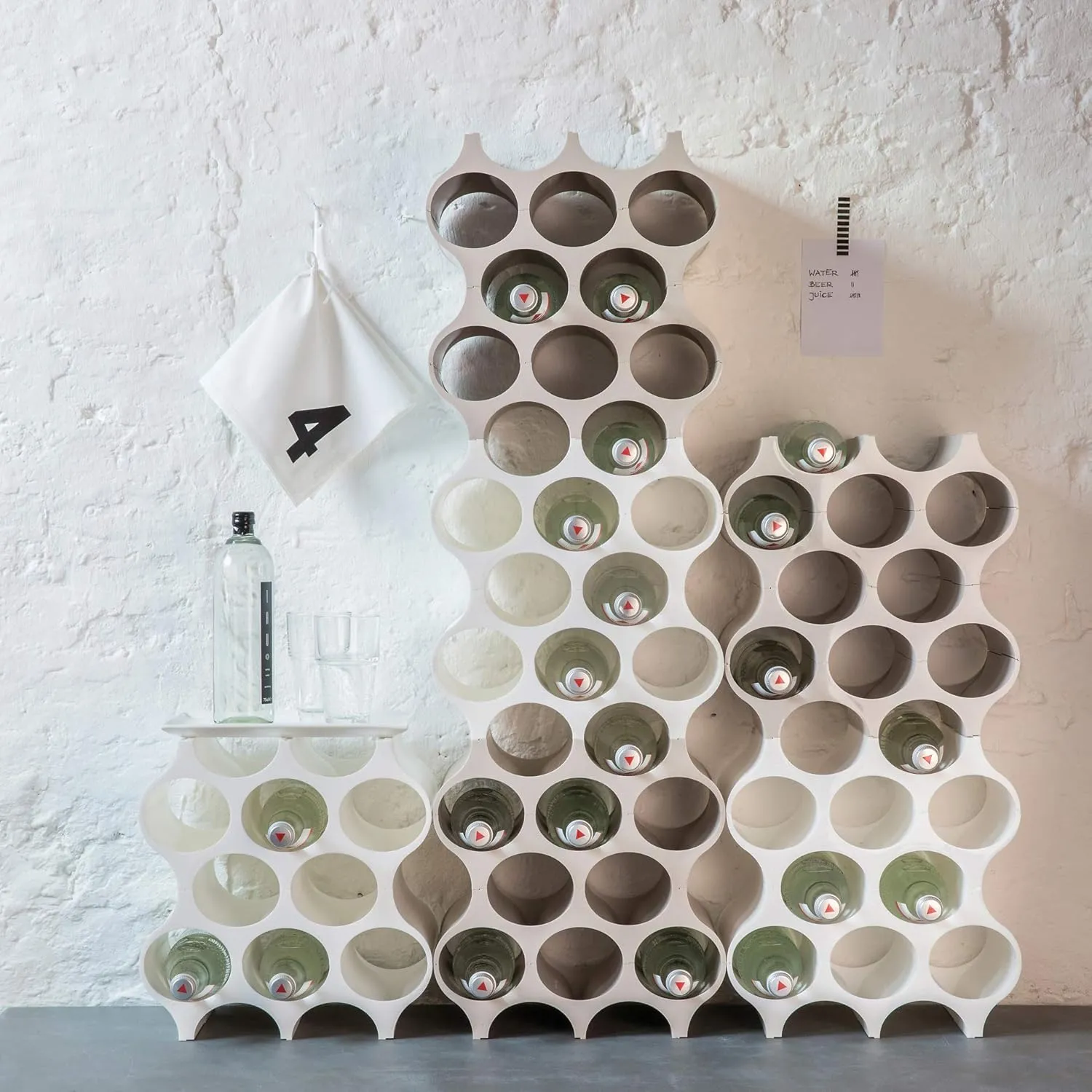 Koziol Bottle Rack Set-UP, deep Grey