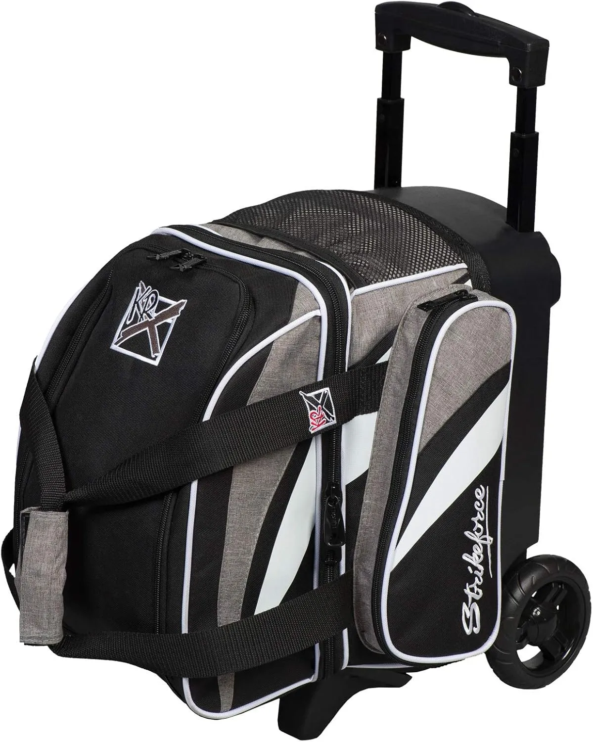 KR Strikeforce Cruiser Single Roller Bowling Bag with Shoe Compartment and Side Accessory Compartment