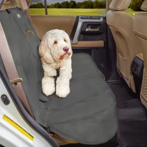 Kurgo Wander Bench Seat Cover, Dog Car Seat Protector, Waterproof & Stain-Resistant, Secure Fit, Charcoal Grey