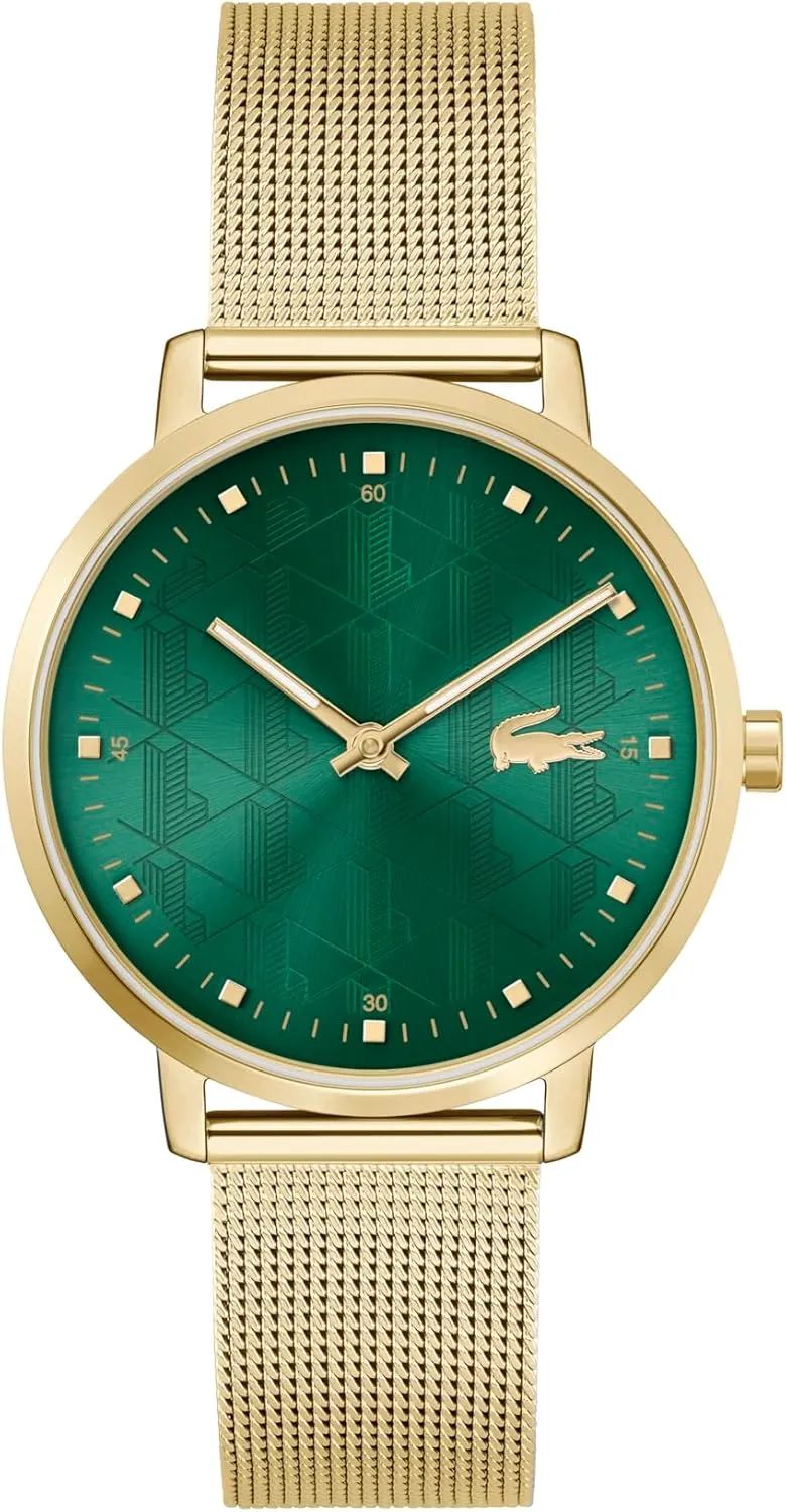 Lacoste Crocorigin Women's 2H Quartz Watch, Stainless Steel, Fashion Wristwatch, Water Resistant up to 3 ATM/30 Meters