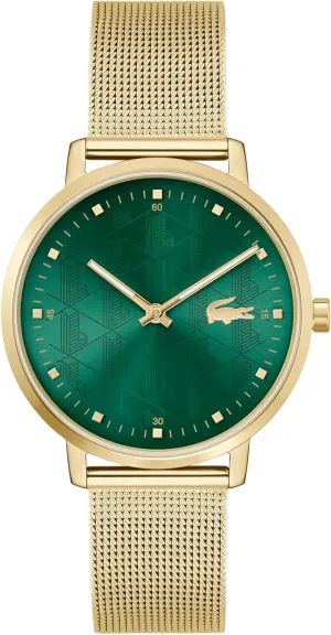 Lacoste Crocorigin Women's 2H Quartz Watch, Stainless Steel, Fashion Wristwatch, Water Resistant up to 3 ATM/30 Meters