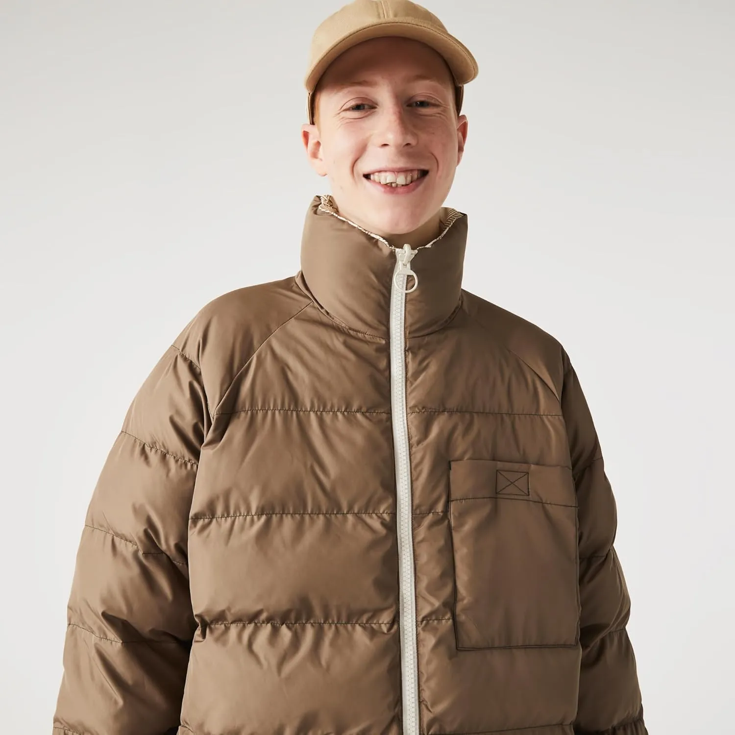 Lacoste Men's Unisex Water-Repellent Reversible Jacket