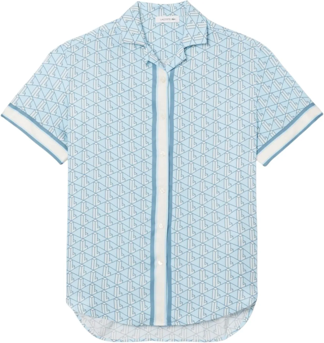 Lacoste Women's Oversized Monogram Print Shirt
