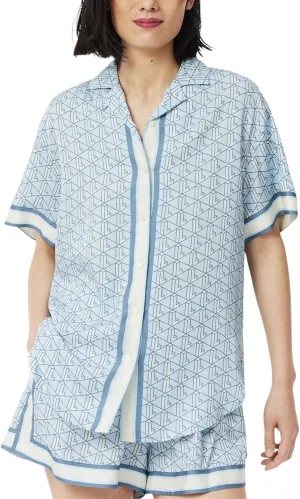 Lacoste Women's Oversized Monogram Print Shirt