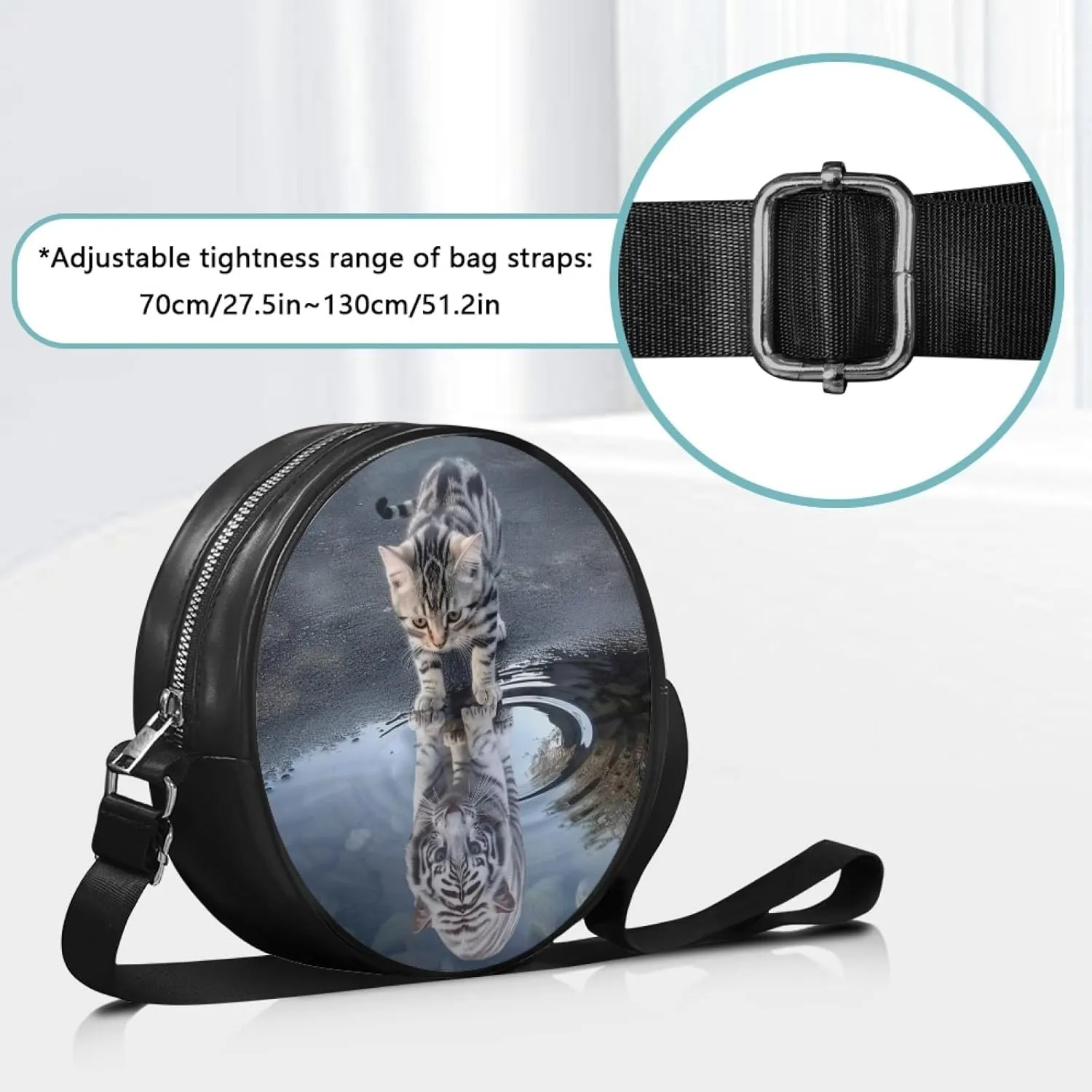 Ladies Cirlcle Crossbody Bag Women Cross Body Bag Adults Chest Bag
