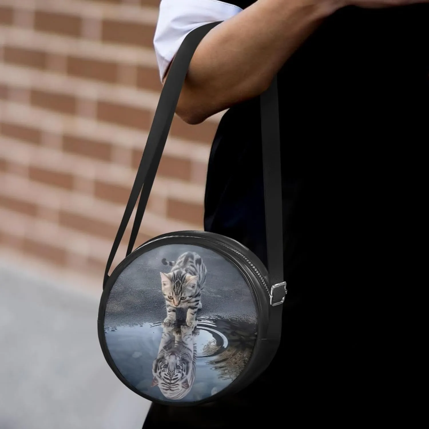 Ladies Cirlcle Crossbody Bag Women Cross Body Bag Adults Chest Bag