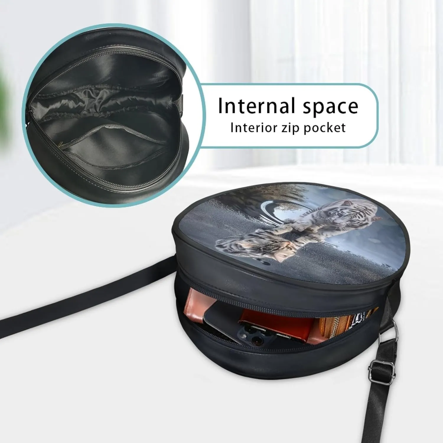 Ladies Cirlcle Crossbody Bag Women Cross Body Bag Adults Chest Bag