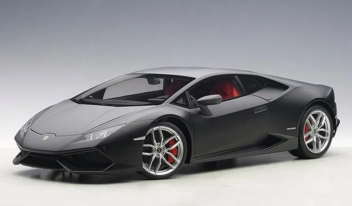 Lambo Huracan LP610-4 Nero Nemesis/Matt Black 1/12 Model Car by Autoart 12096