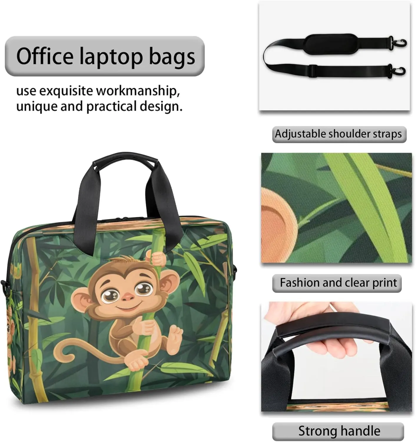 Laptop Shoulder Bag Compatible with Handle, Messenger Shoulder Case for Laptop or Tablet, Laptop Carrying Case