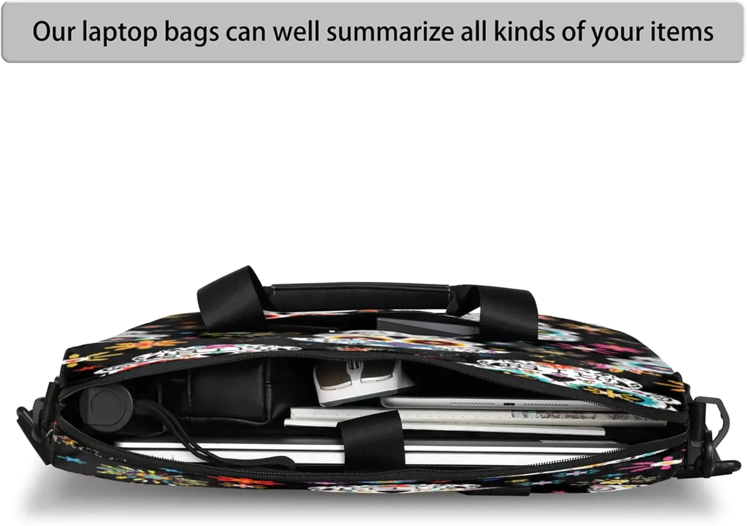 Laptop Shoulder Bag Compatible with Handle, Messenger Shoulder Case for Laptop or Tablet, Laptop Carrying Case
