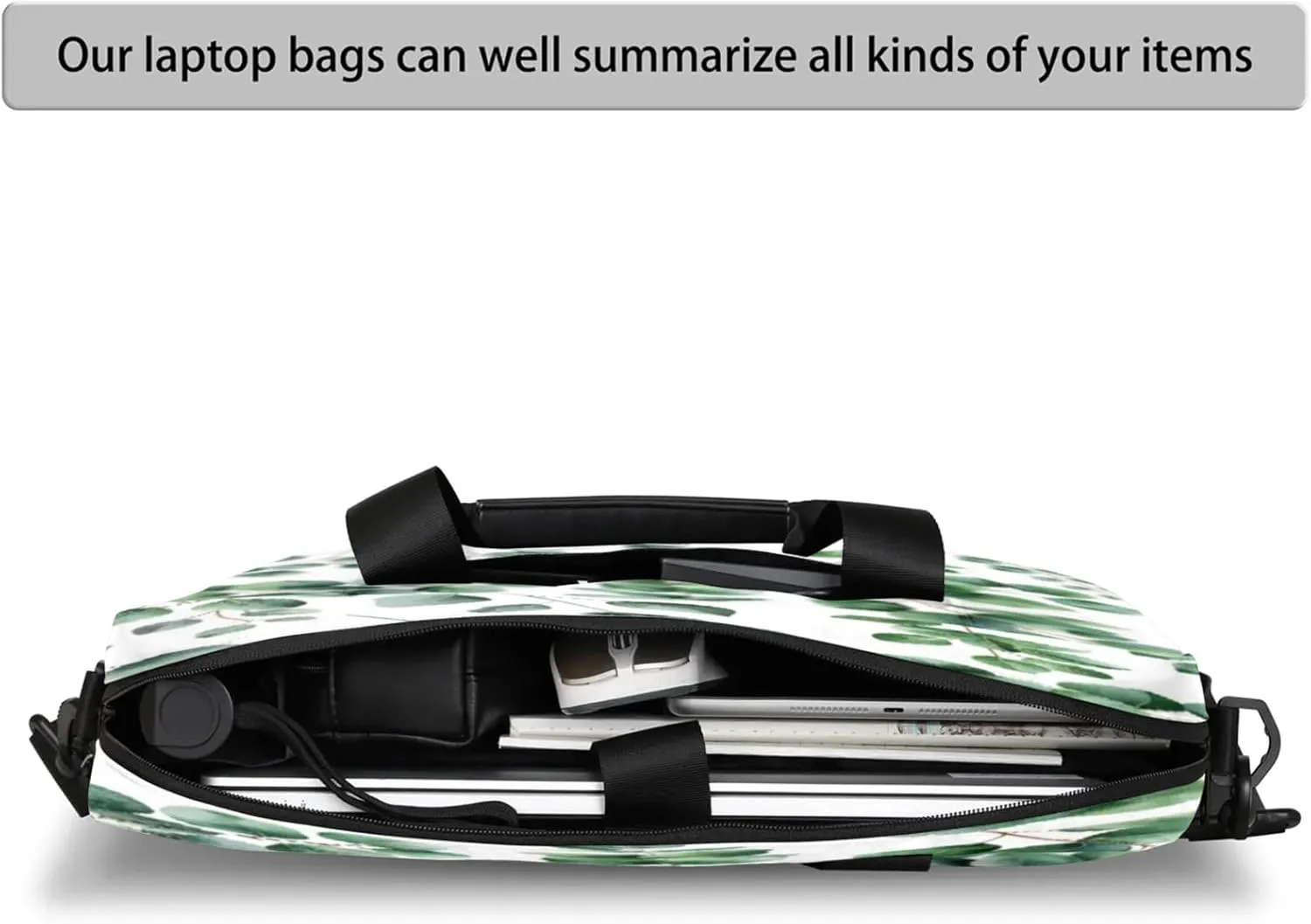 Laptop Shoulder Bag Compatible with Handle, Messenger Shoulder Case for Laptop or Tablet, Laptop Carrying Case