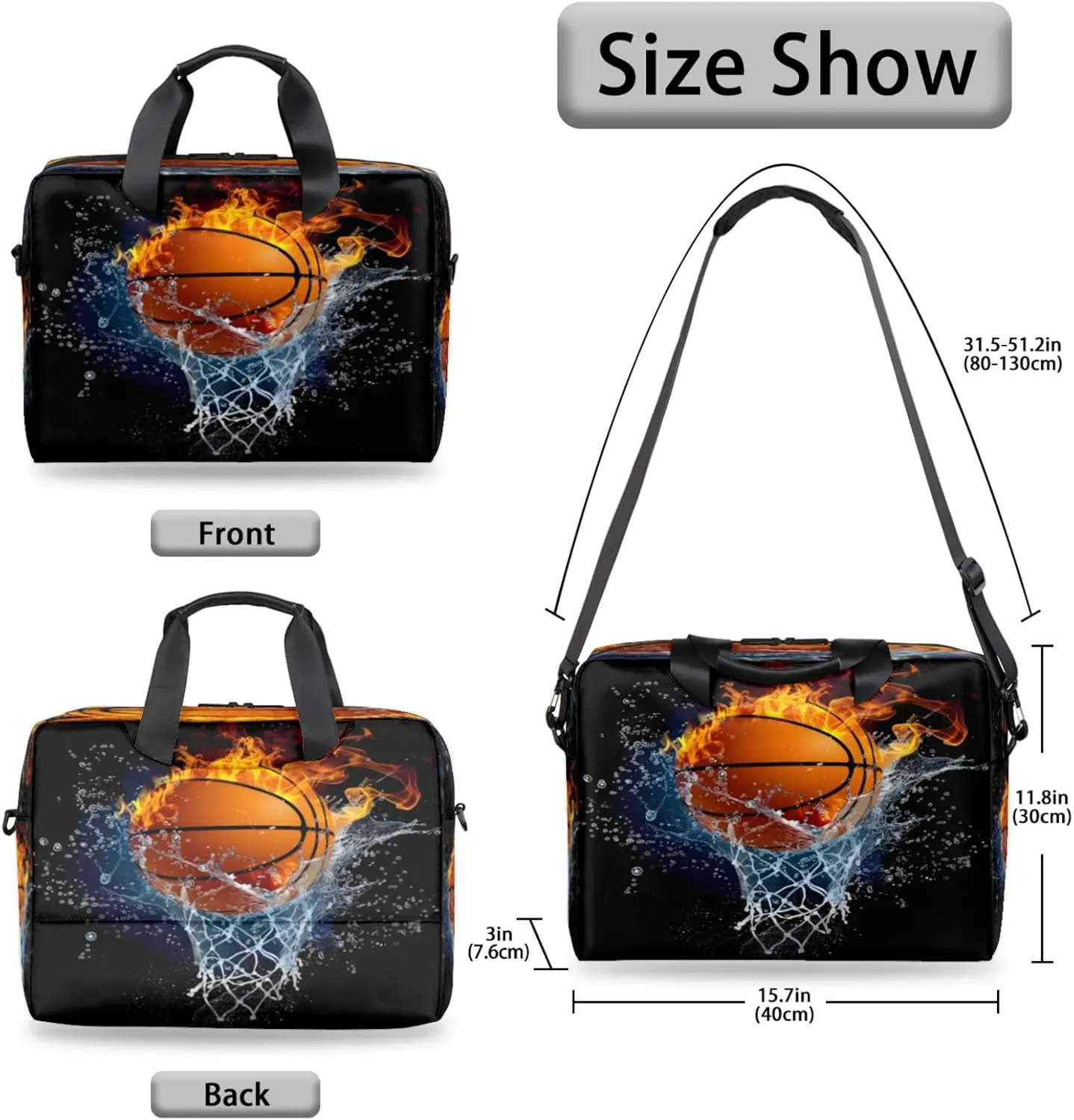Laptop Shoulder Bag Compatible with Handle, Messenger Shoulder Case for Laptop or Tablet, Laptop Carrying Case