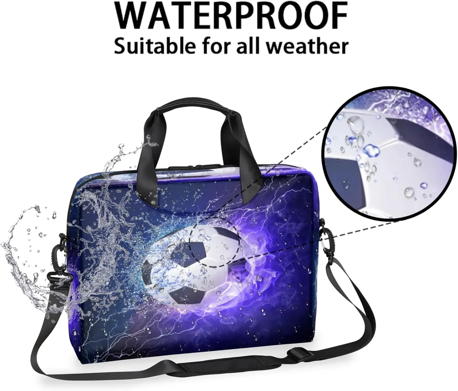 Laptop Shoulder Bag Compatible with Handle, Messenger Shoulder Case for Laptop or Tablet, Laptop Carrying Case