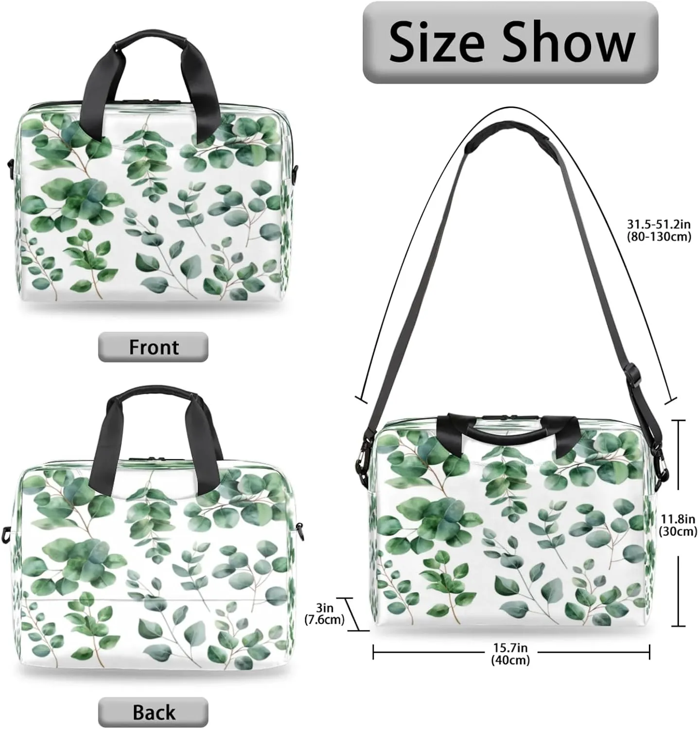 Laptop Shoulder Bag Compatible with Handle, Messenger Shoulder Case for Laptop or Tablet, Laptop Carrying Case