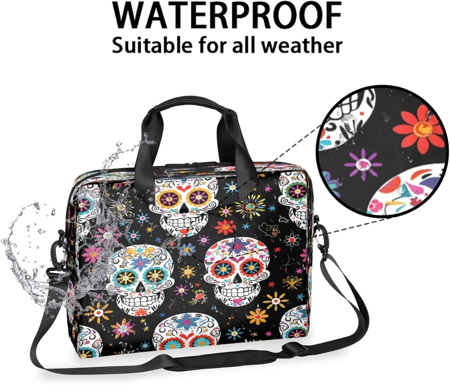 Laptop Shoulder Bag Compatible with Handle, Messenger Shoulder Case for Laptop or Tablet, Laptop Carrying Case