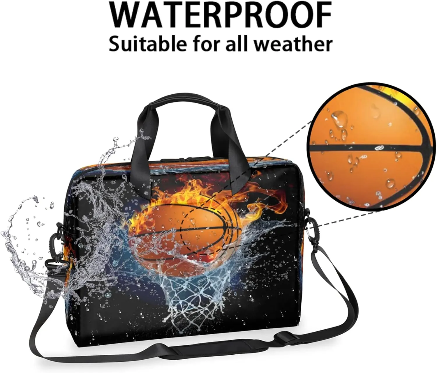 Laptop Shoulder Bag Compatible with Handle, Messenger Shoulder Case for Laptop or Tablet, Laptop Carrying Case