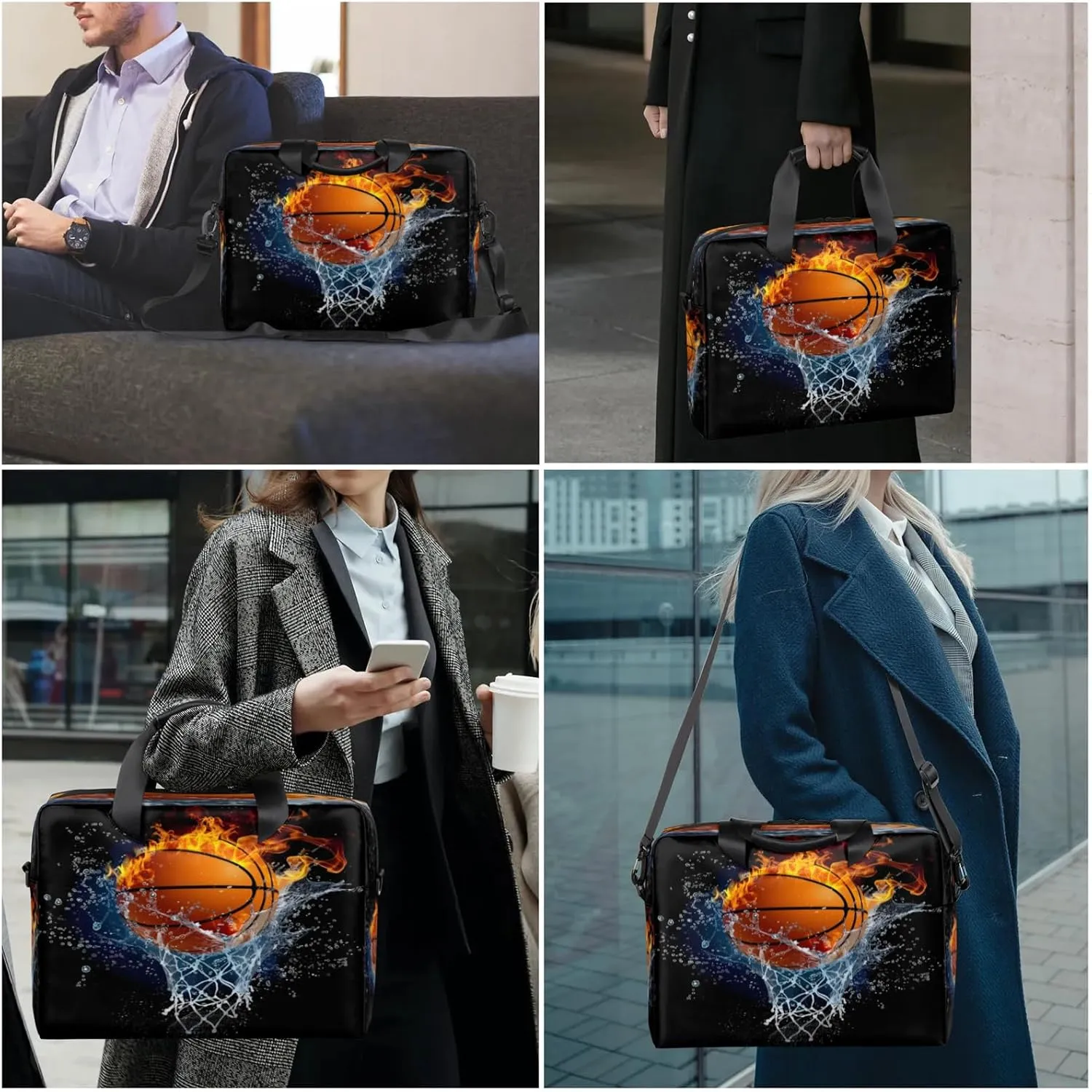 Laptop Shoulder Bag Compatible with Handle, Messenger Shoulder Case for Laptop or Tablet, Laptop Carrying Case
