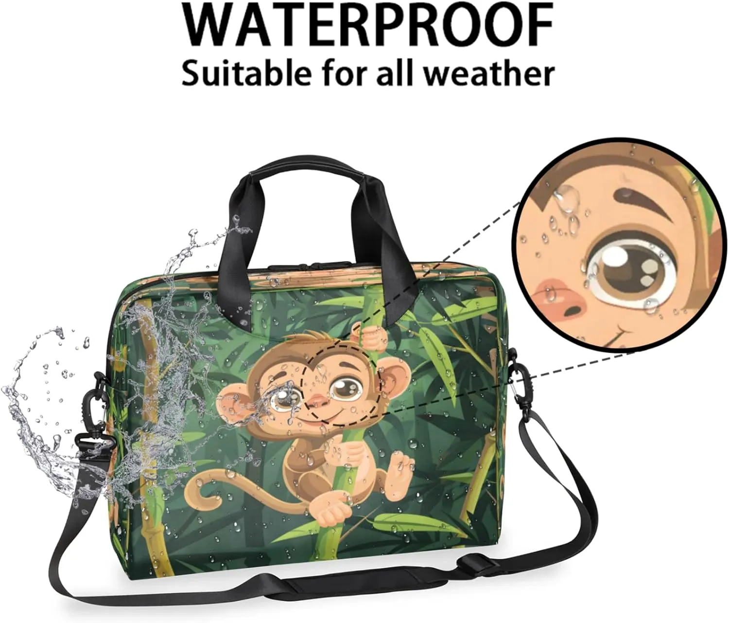 Laptop Shoulder Bag Compatible with Handle, Messenger Shoulder Case for Laptop or Tablet, Laptop Carrying Case
