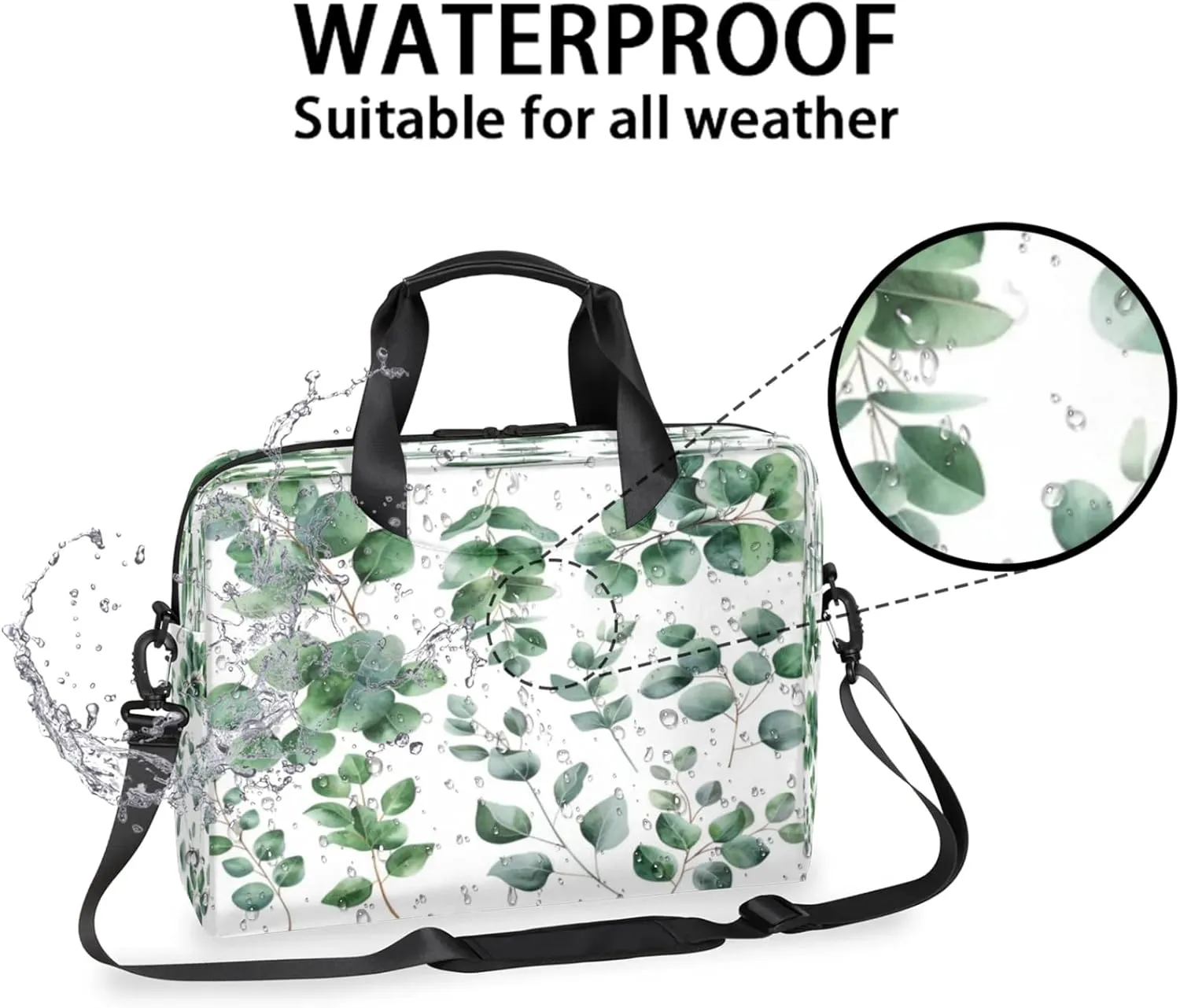 Laptop Shoulder Bag Compatible with Handle, Messenger Shoulder Case for Laptop or Tablet, Laptop Carrying Case