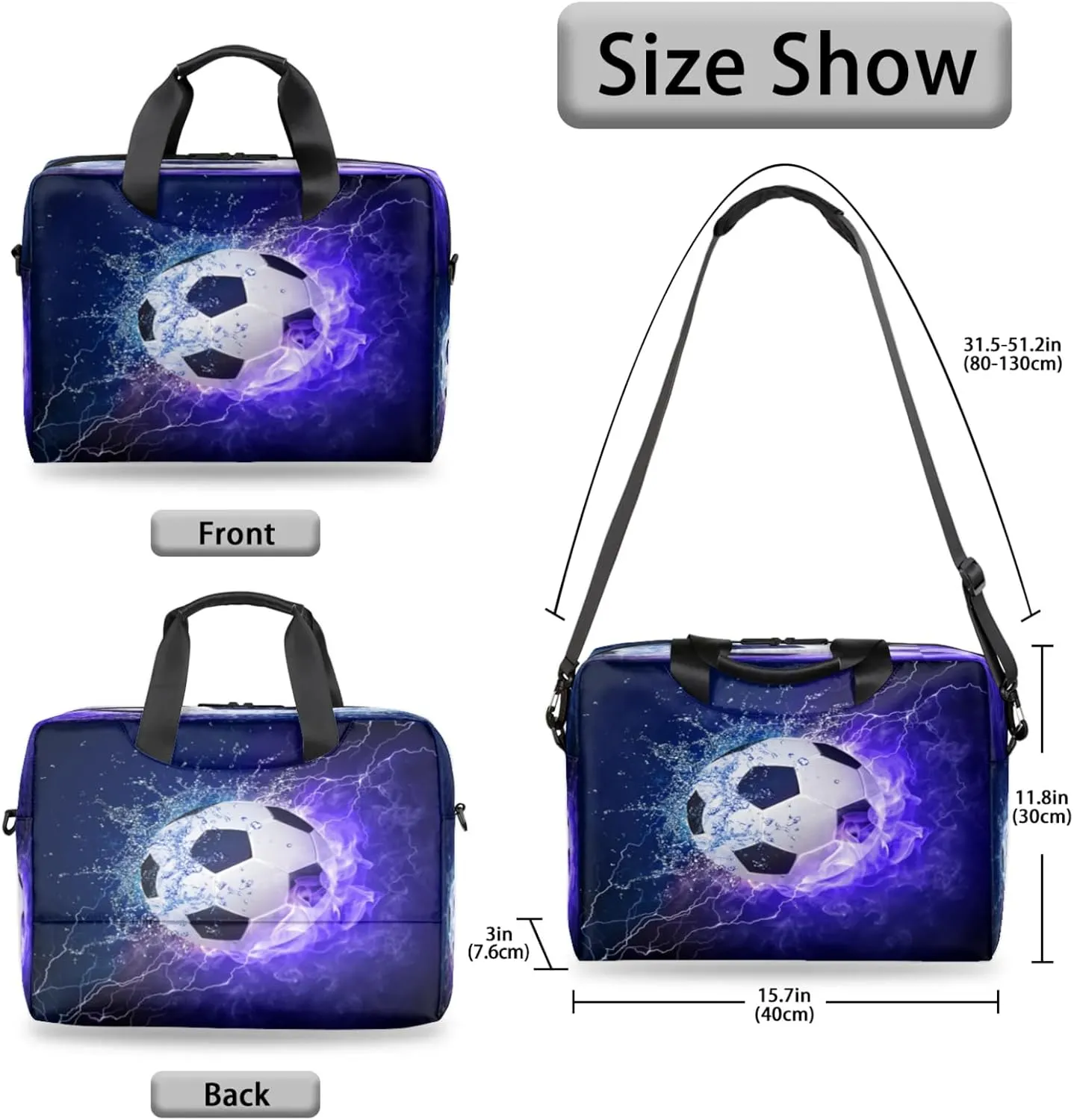 Laptop Shoulder Bag Compatible with Handle, Messenger Shoulder Case for Laptop or Tablet, Laptop Carrying Case