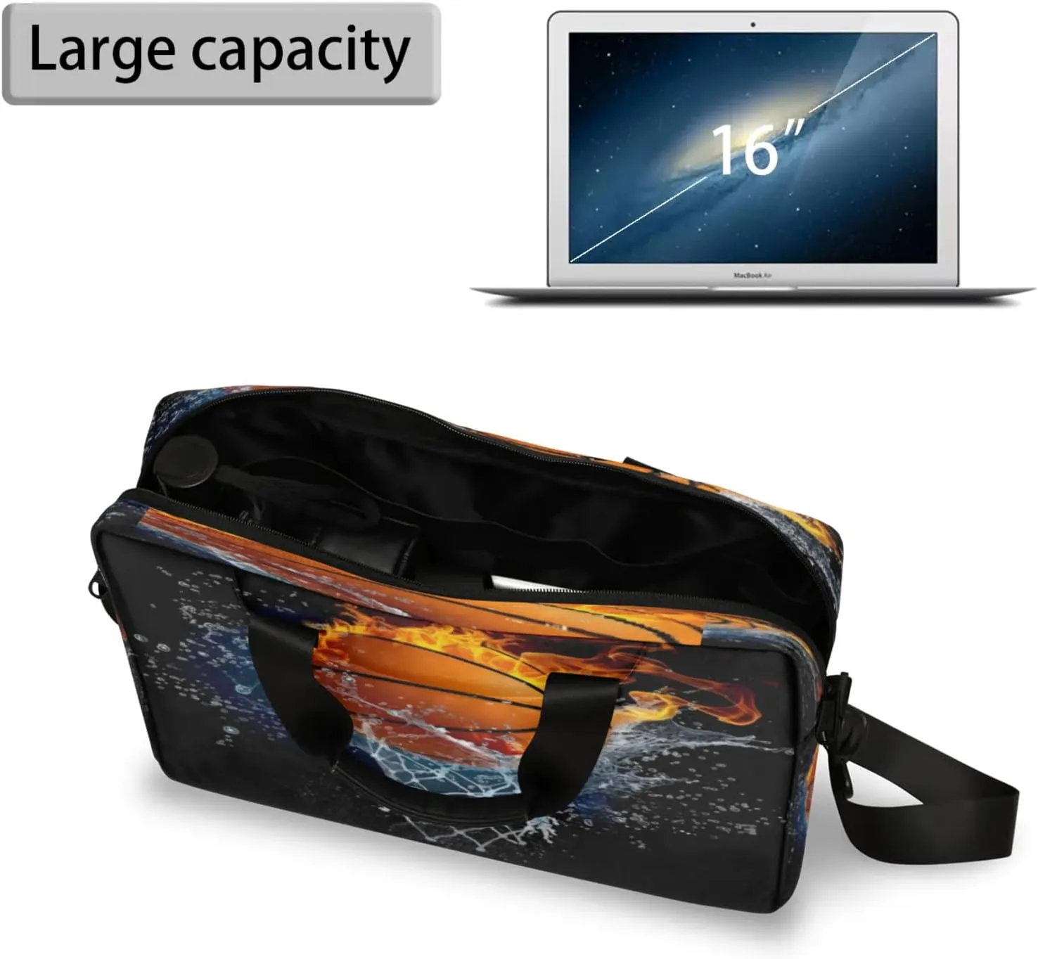 Laptop Shoulder Bag Compatible with Handle, Messenger Shoulder Case for Laptop or Tablet, Laptop Carrying Case