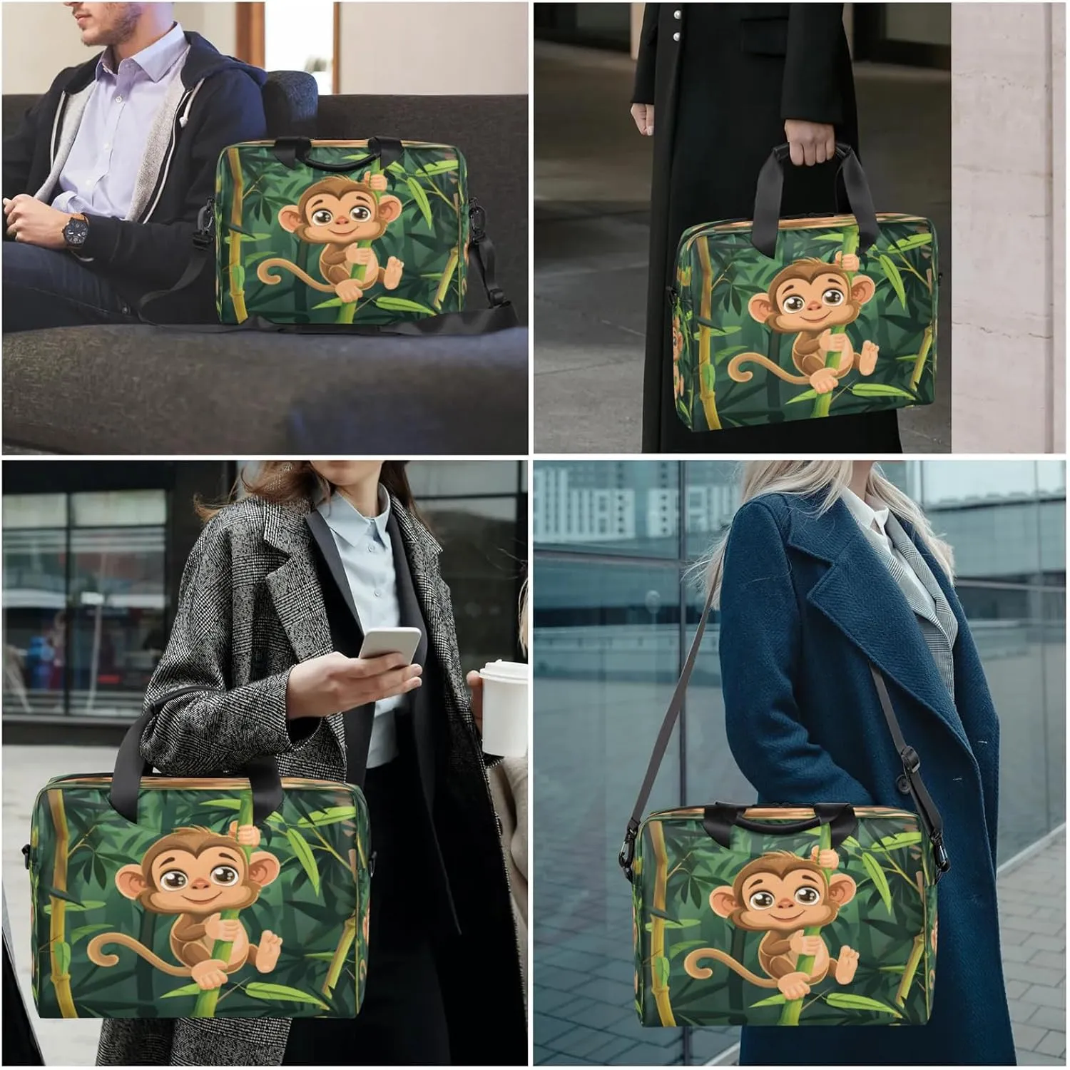 Laptop Shoulder Bag Compatible with Handle, Messenger Shoulder Case for Laptop or Tablet, Laptop Carrying Case