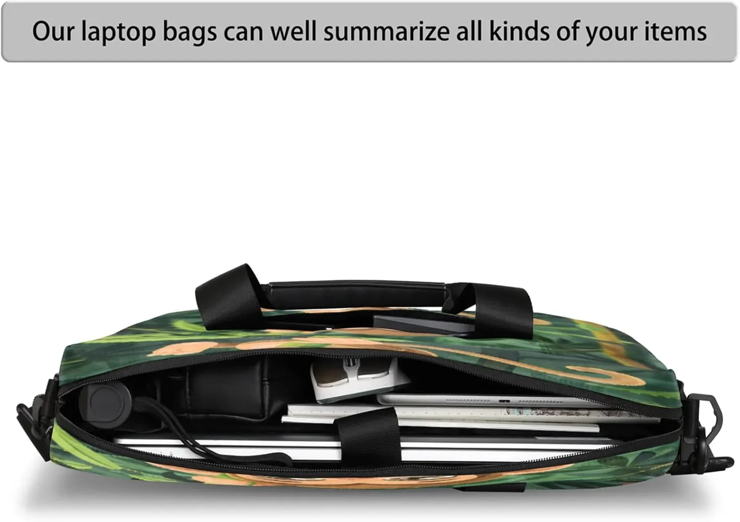 Laptop Shoulder Bag Compatible with Handle, Messenger Shoulder Case for Laptop or Tablet, Laptop Carrying Case