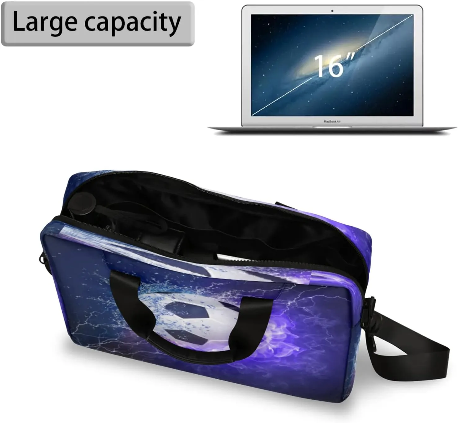 Laptop Shoulder Bag Compatible with Handle, Messenger Shoulder Case for Laptop or Tablet, Laptop Carrying Case