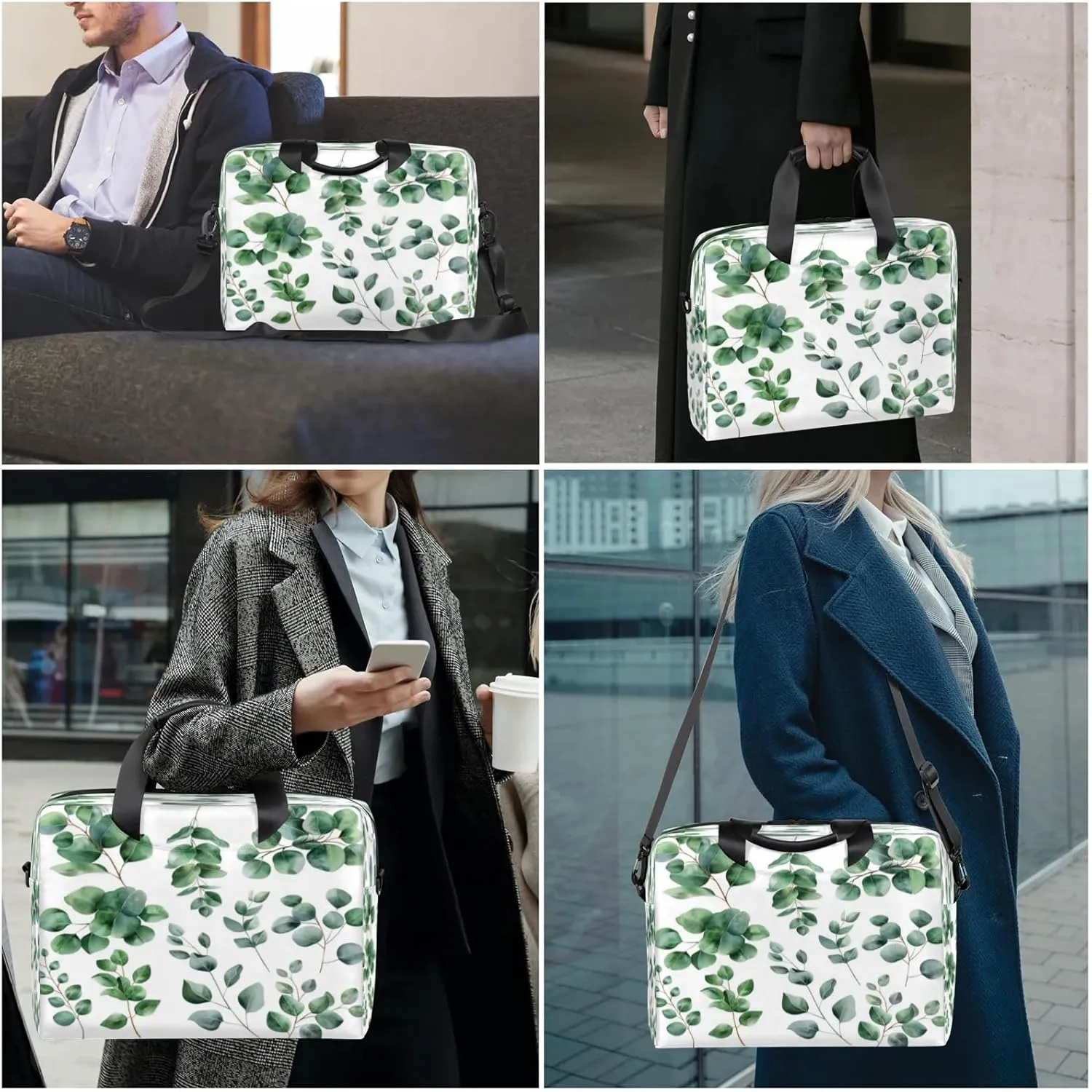 Laptop Shoulder Bag Compatible with Handle, Messenger Shoulder Case for Laptop or Tablet, Laptop Carrying Case