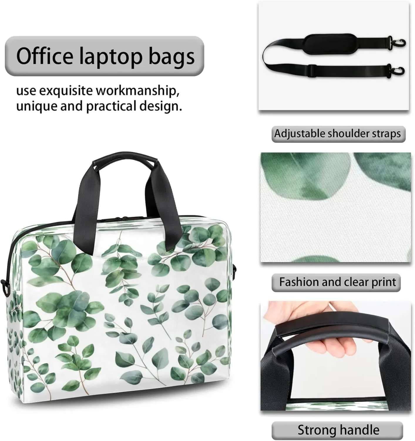 Laptop Shoulder Bag Compatible with Handle, Messenger Shoulder Case for Laptop or Tablet, Laptop Carrying Case