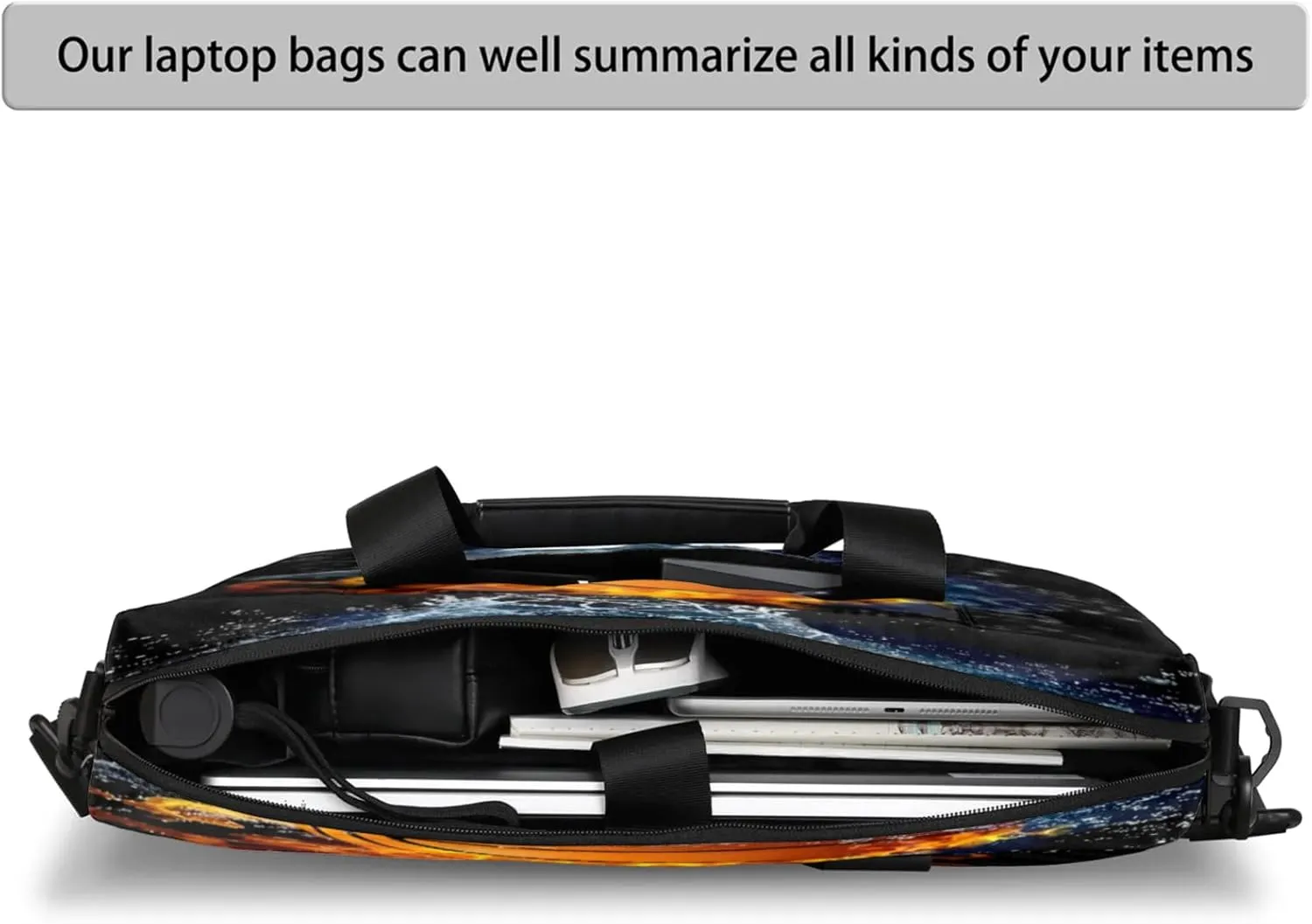 Laptop Shoulder Bag Compatible with Handle, Messenger Shoulder Case for Laptop or Tablet, Laptop Carrying Case