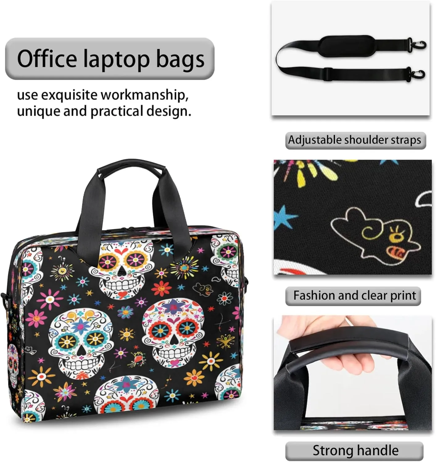 Laptop Shoulder Bag Compatible with Handle, Messenger Shoulder Case for Laptop or Tablet, Laptop Carrying Case