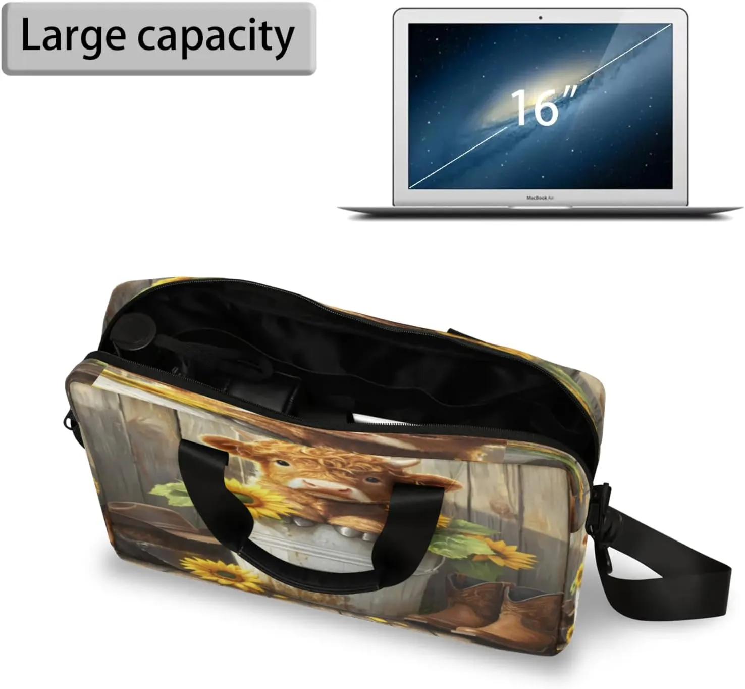 Laptop Shoulder Bag Compatible with Handle, Messenger Shoulder Case for Tablet, Laptop Carrying Case