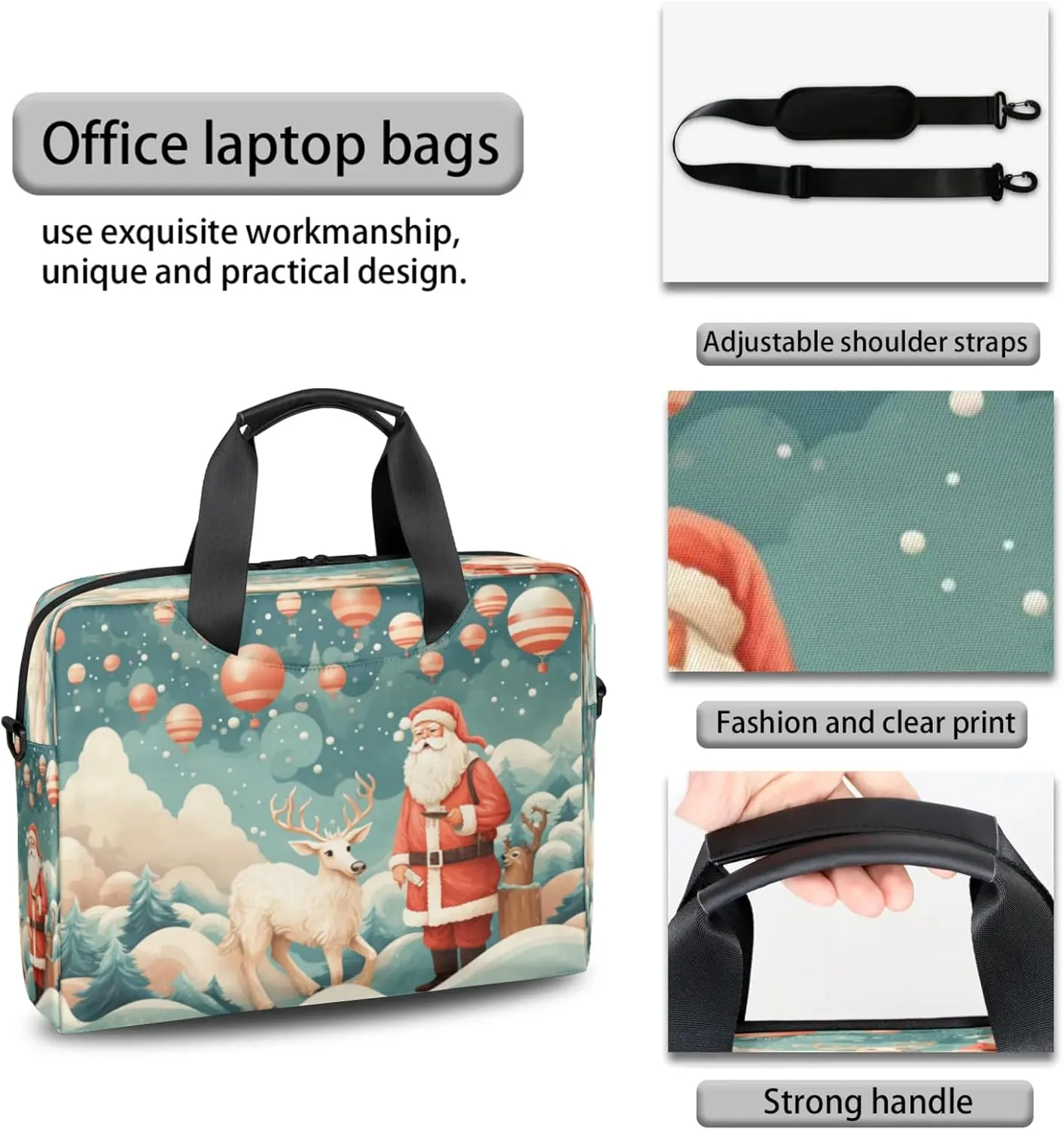 Laptop Shoulder Bag Compatible with Handle, Messenger Shoulder Case for Tablet, Laptop Carrying Case