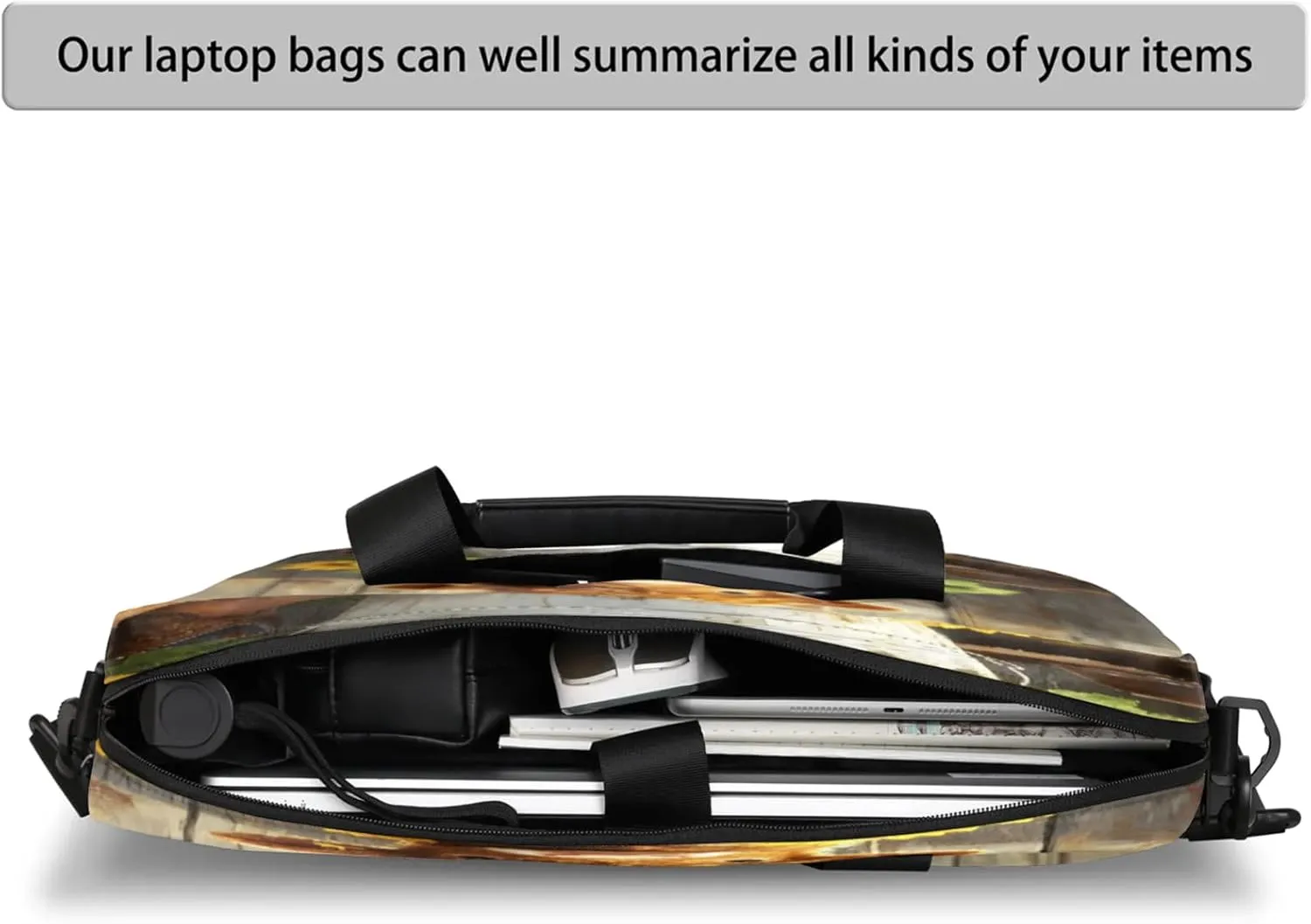 Laptop Shoulder Bag Compatible with Handle, Messenger Shoulder Case for Tablet, Laptop Carrying Case