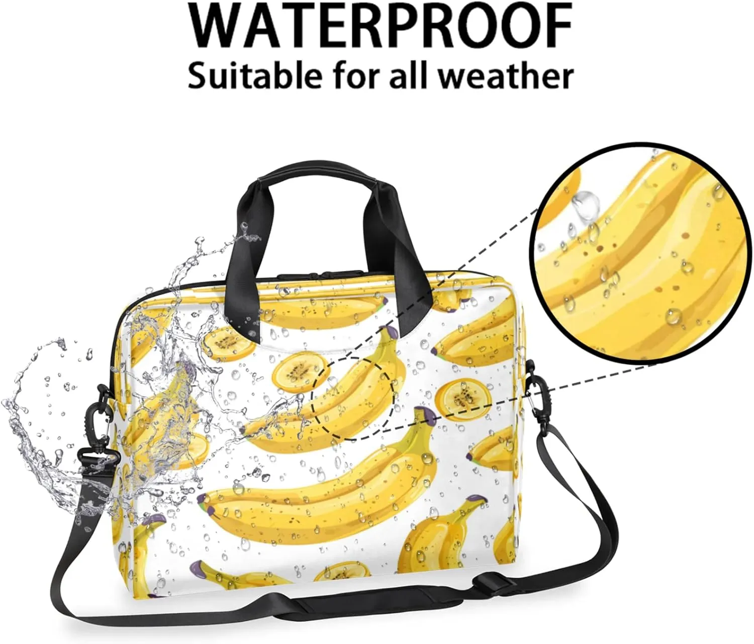 Laptop Shoulder Bag Compatible with Handle, Messenger Shoulder Case for Tablet, Laptop Carrying Case