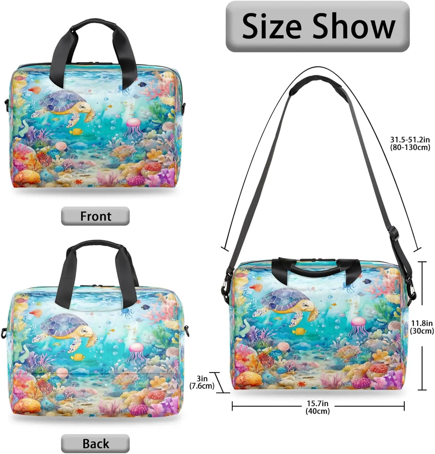 Laptop Shoulder Bag Compatible with Handle, Messenger Shoulder Case for Tablet, Laptop Carrying Case