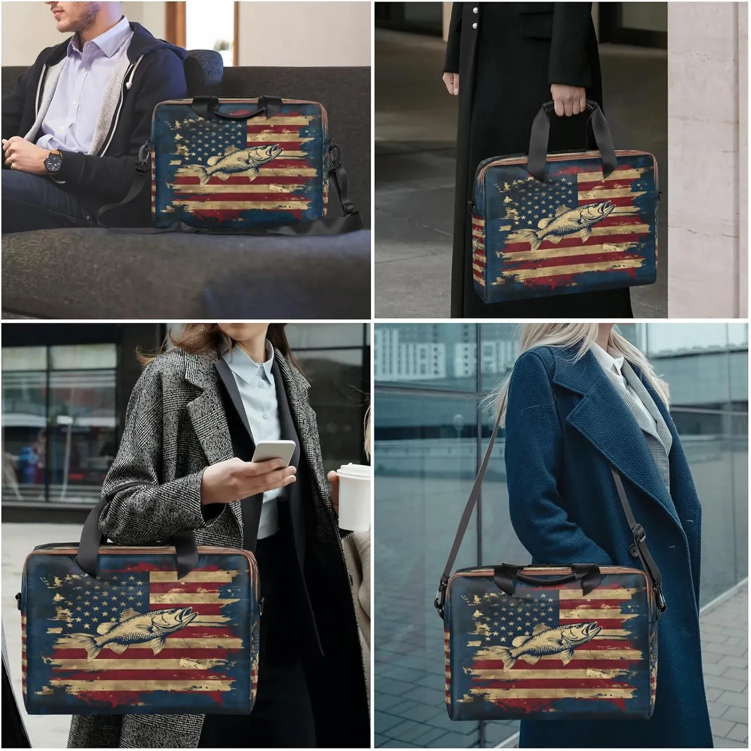 Laptop Shoulder Bag Compatible with Handle, Messenger Shoulder Case for Tablet, Laptop Carrying Case