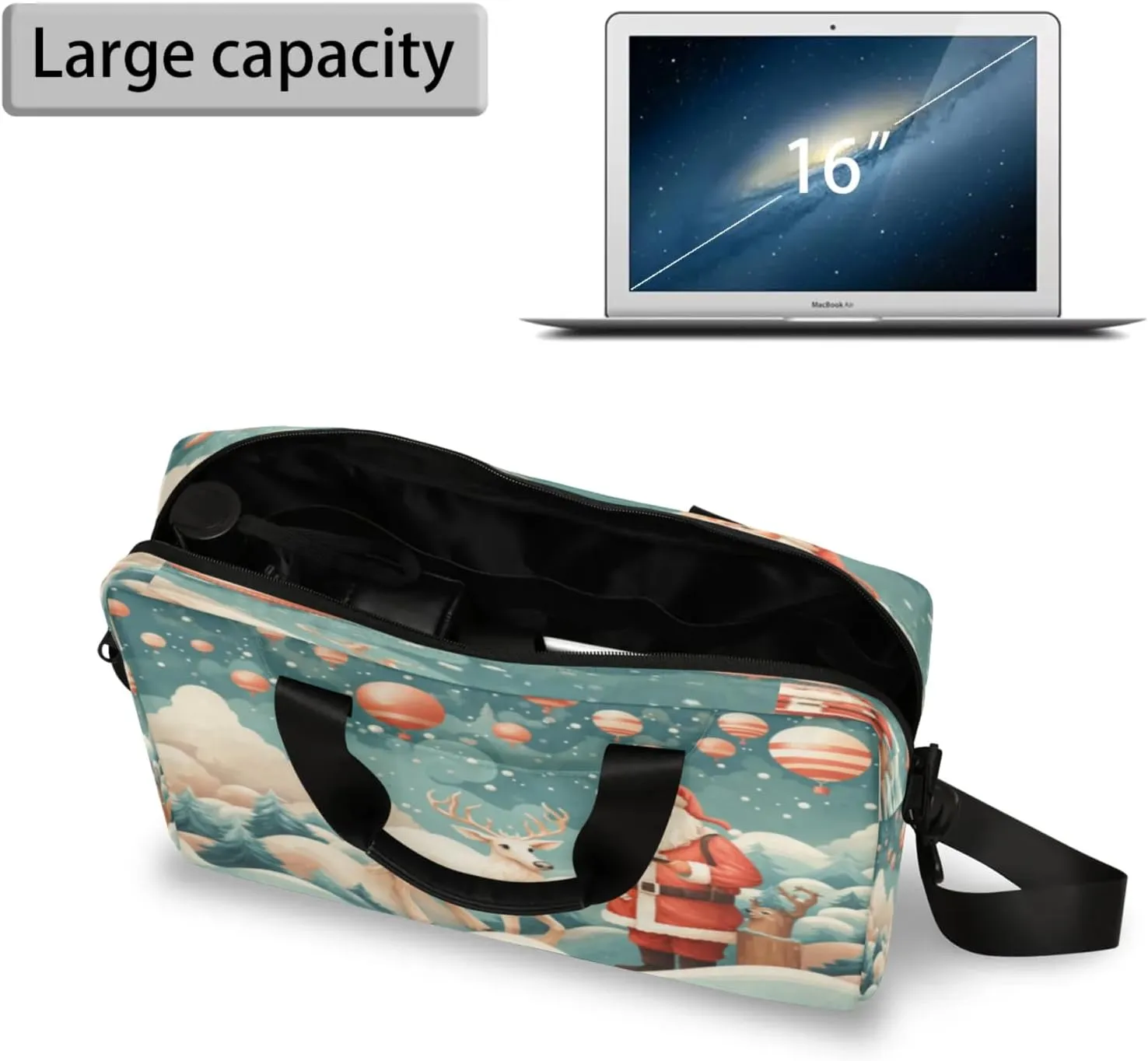 Laptop Shoulder Bag Compatible with Handle, Messenger Shoulder Case for Tablet, Laptop Carrying Case