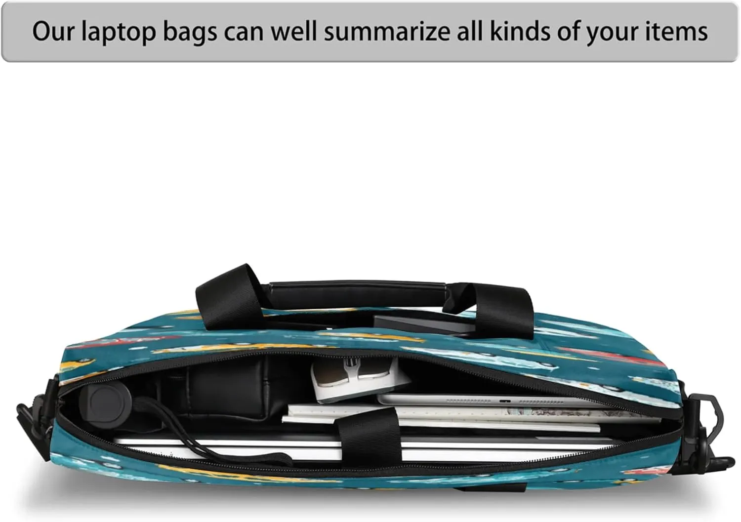 Laptop Shoulder Bag Compatible with Handle, Messenger Shoulder Case for Tablet, Laptop Carrying Case