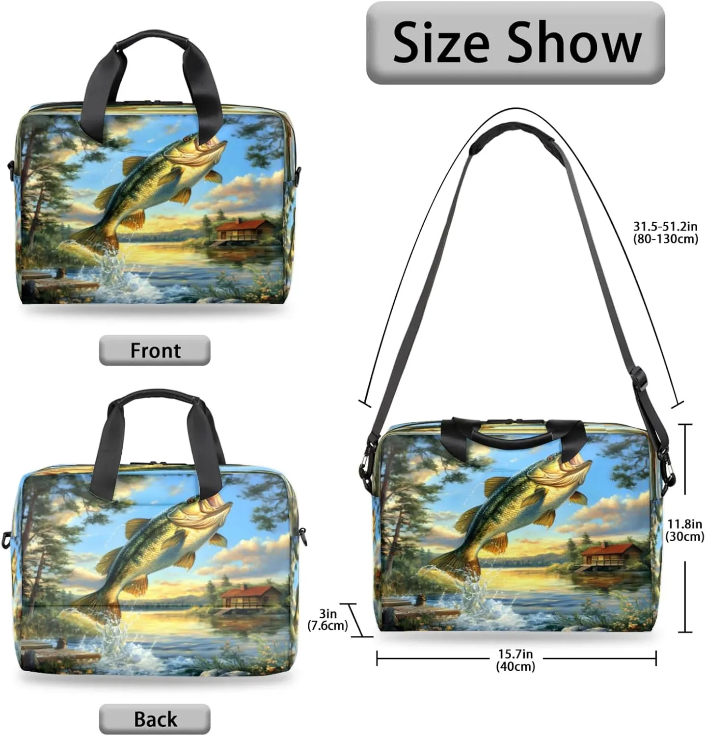 Laptop Shoulder Bag Compatible with Handle, Messenger Shoulder Case for Tablet, Laptop Carrying Case