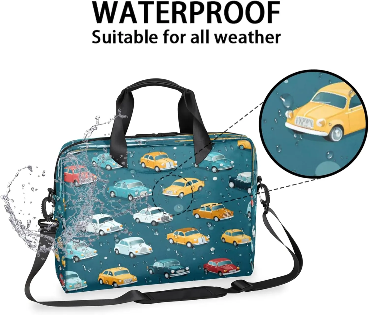 Laptop Shoulder Bag Compatible with Handle, Messenger Shoulder Case for Tablet, Laptop Carrying Case