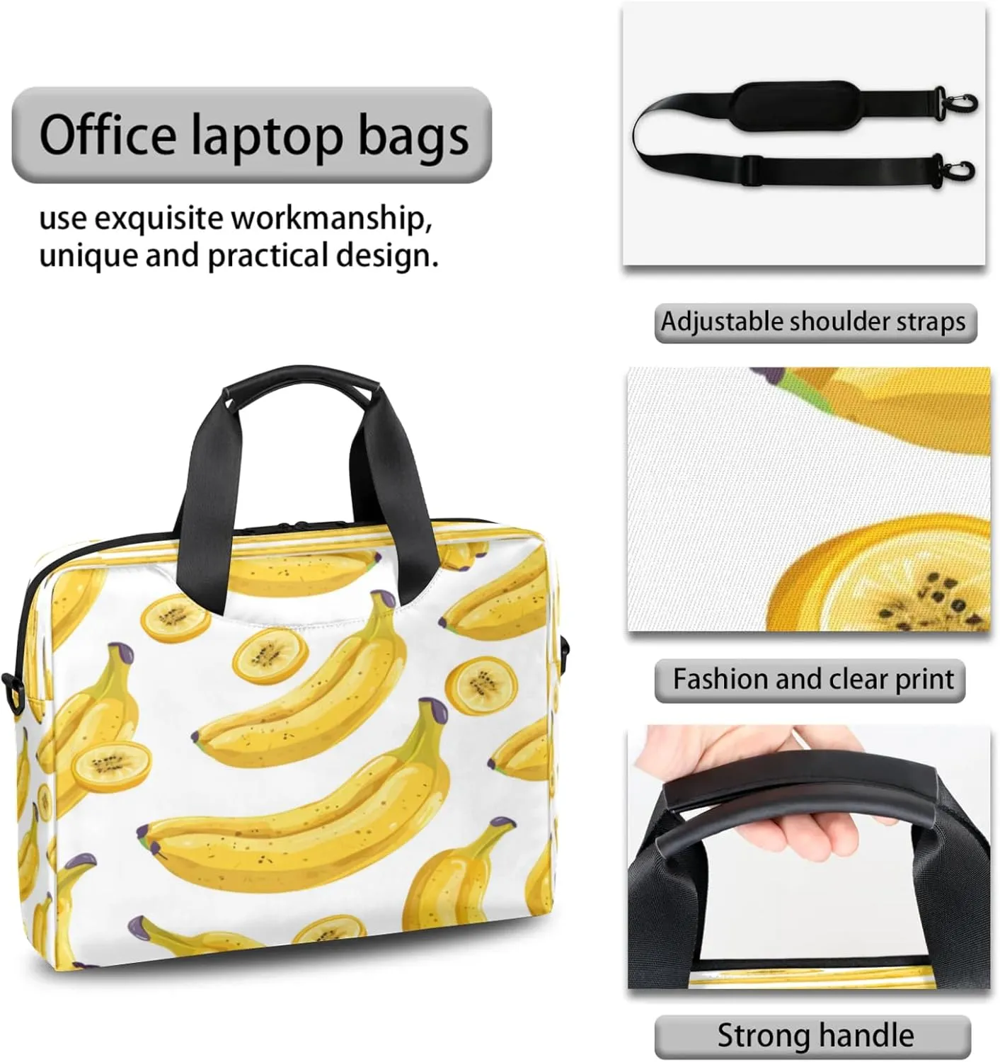Laptop Shoulder Bag Compatible with Handle, Messenger Shoulder Case for Tablet, Laptop Carrying Case