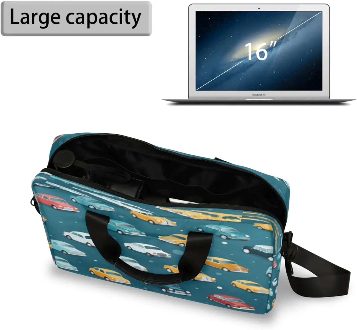 Laptop Shoulder Bag Compatible with Handle, Messenger Shoulder Case for Tablet, Laptop Carrying Case