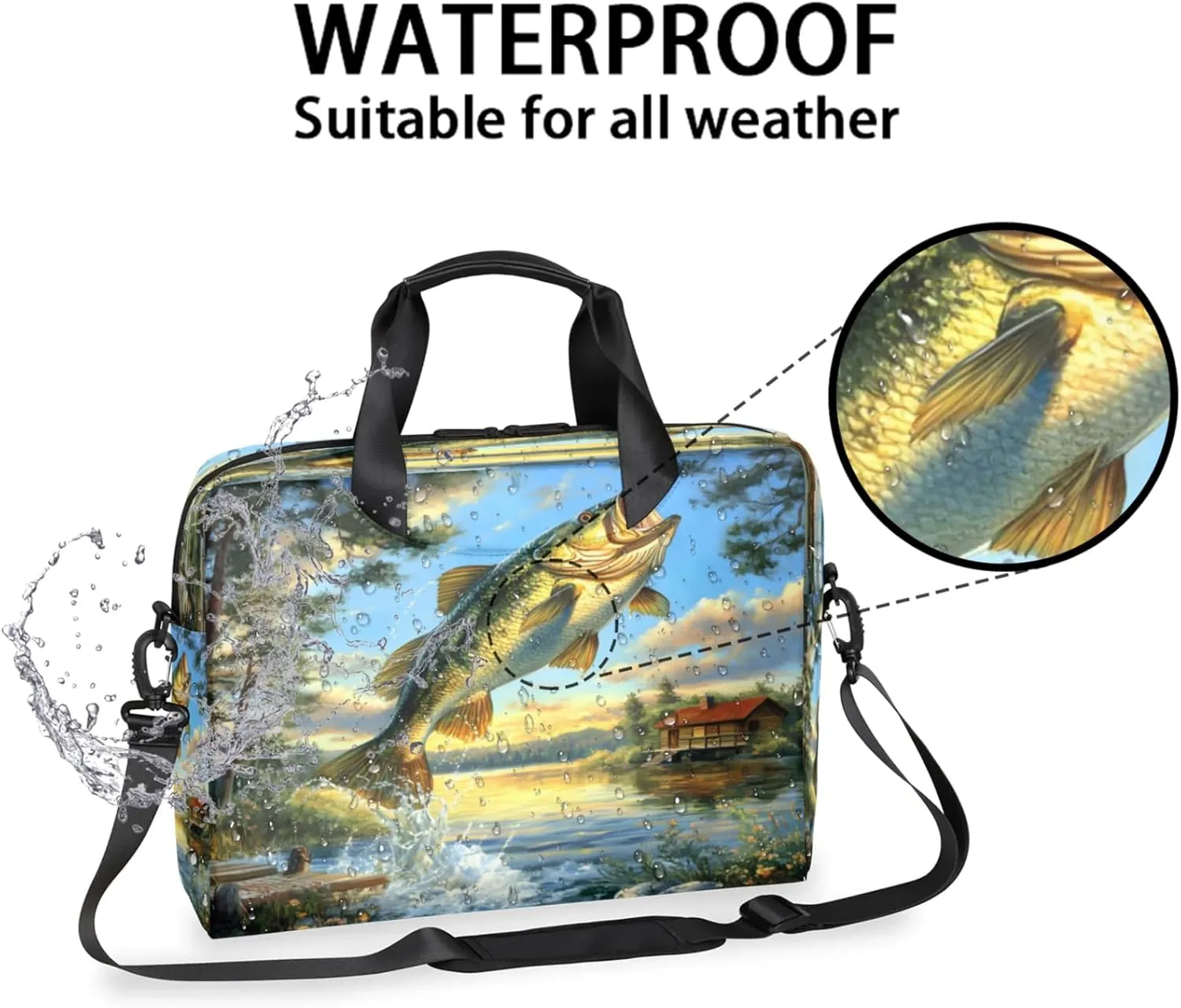 Laptop Shoulder Bag Compatible with Handle, Messenger Shoulder Case for Tablet, Laptop Carrying Case