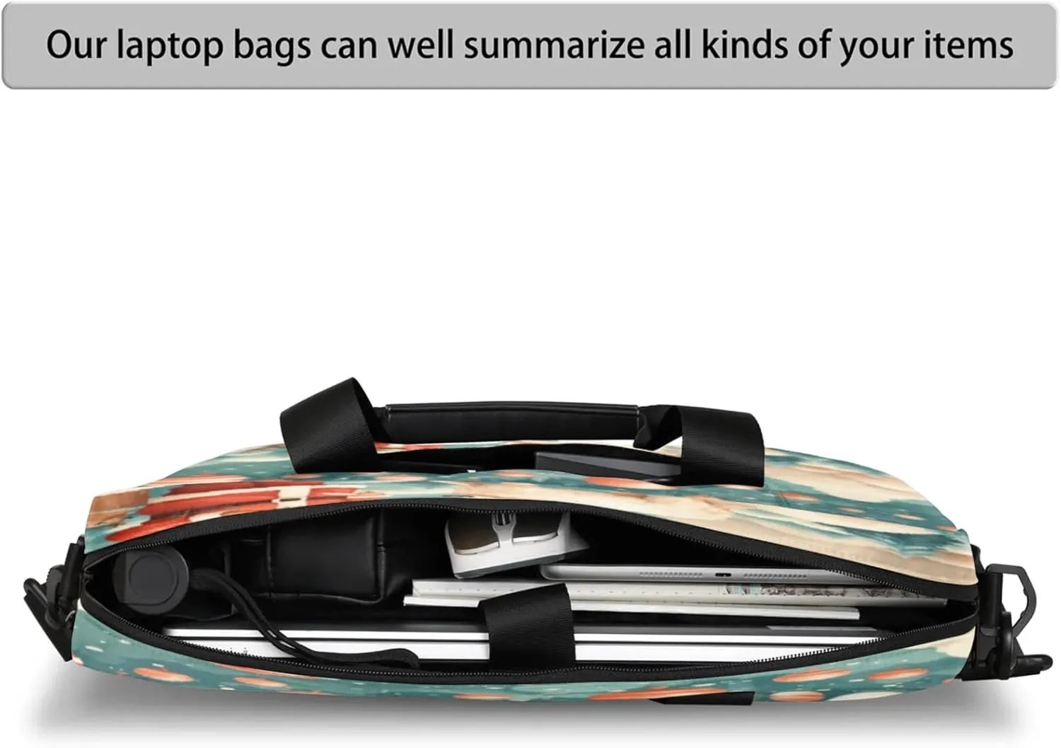 Laptop Shoulder Bag Compatible with Handle, Messenger Shoulder Case for Tablet, Laptop Carrying Case