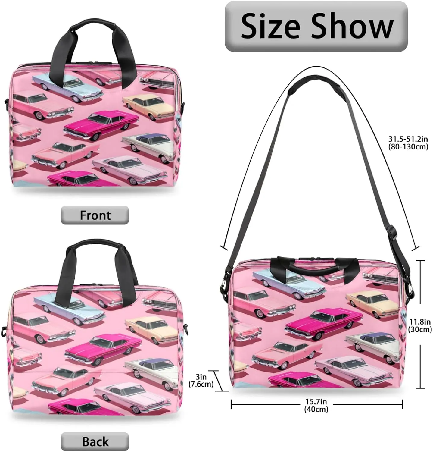 Laptop Shoulder Bag Compatible with Handle, Messenger Shoulder Case for Tablet, Laptop Carrying Case